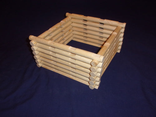4 notch cabin-building logs, 32 pieces, handmade, free shipping